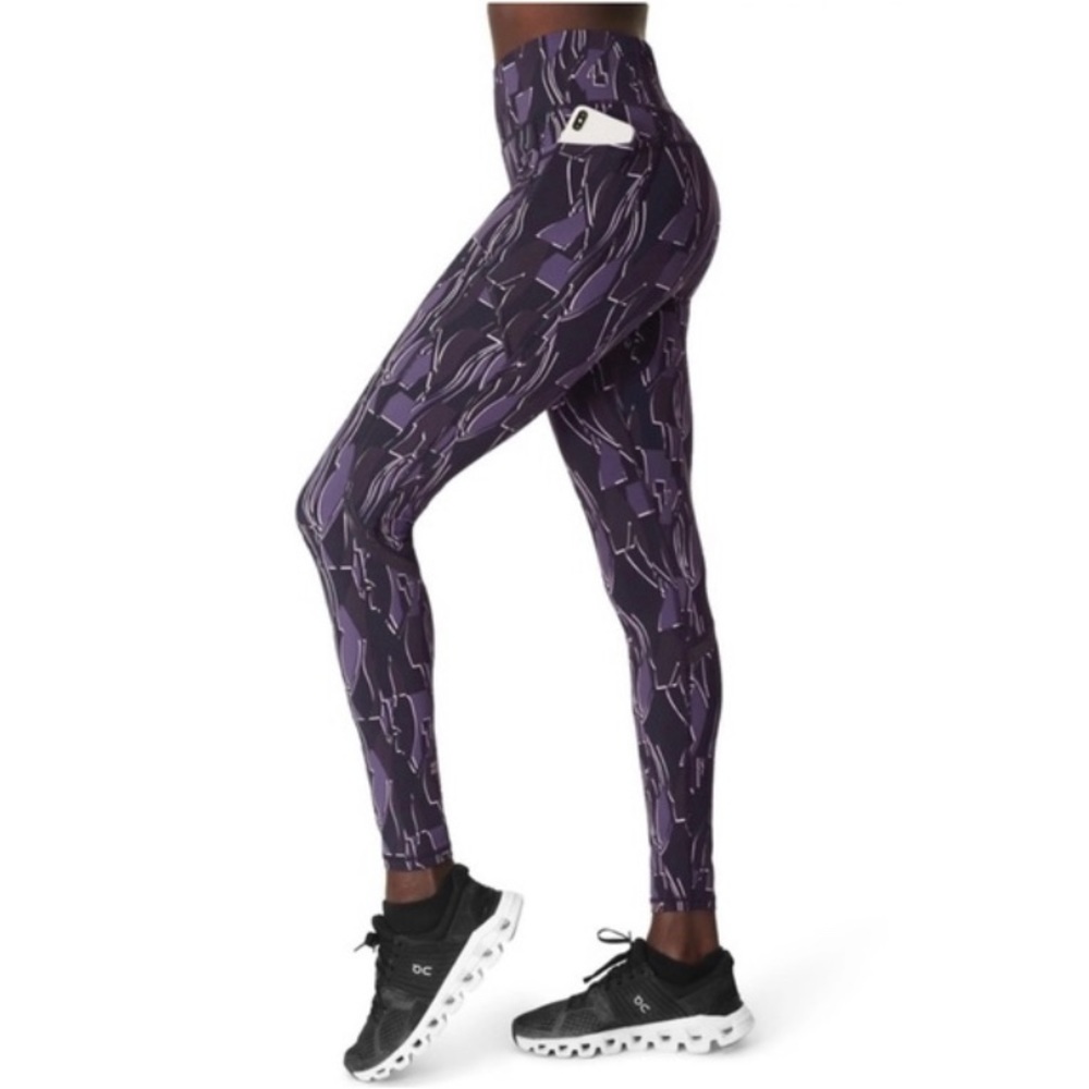 Sweaty Betty Zero Gravity 7/8 Length Printed Workout Leggings Size XXS